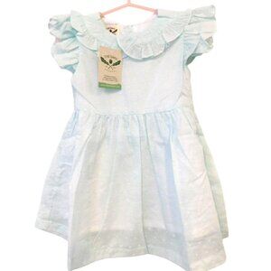 NWT The Oaks Apparel 18 Months 18M Light Green Mint Summer Dress Lined Ruffle